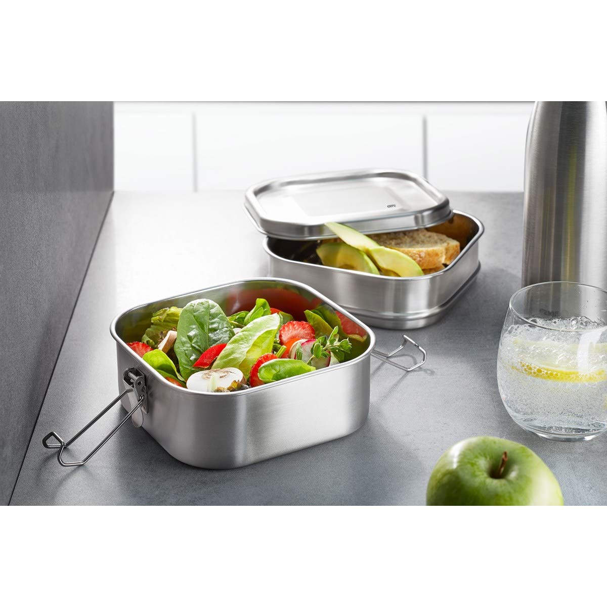 gefu-lunchbox-endure-doppelst-ckige-brotdose-im-retro-look-mit-zwei-ebenen-f-r-s image 3