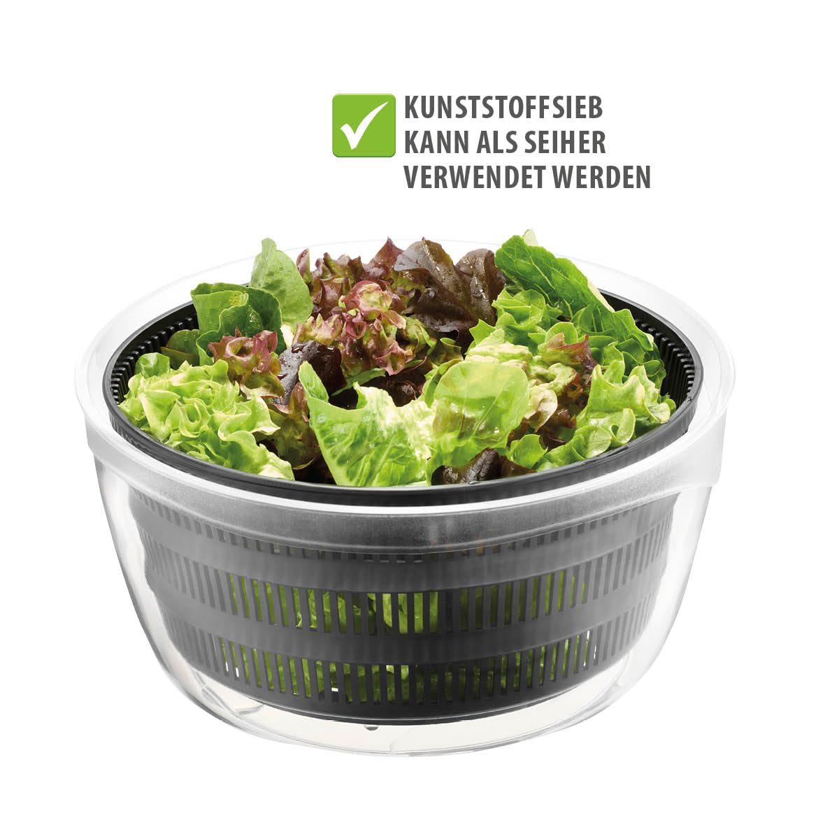 gefu-salatschleuder-4l-mit-frischhaltedeckel-siebeinsatz-kurbelantrieb-4-in-1-sc image 6