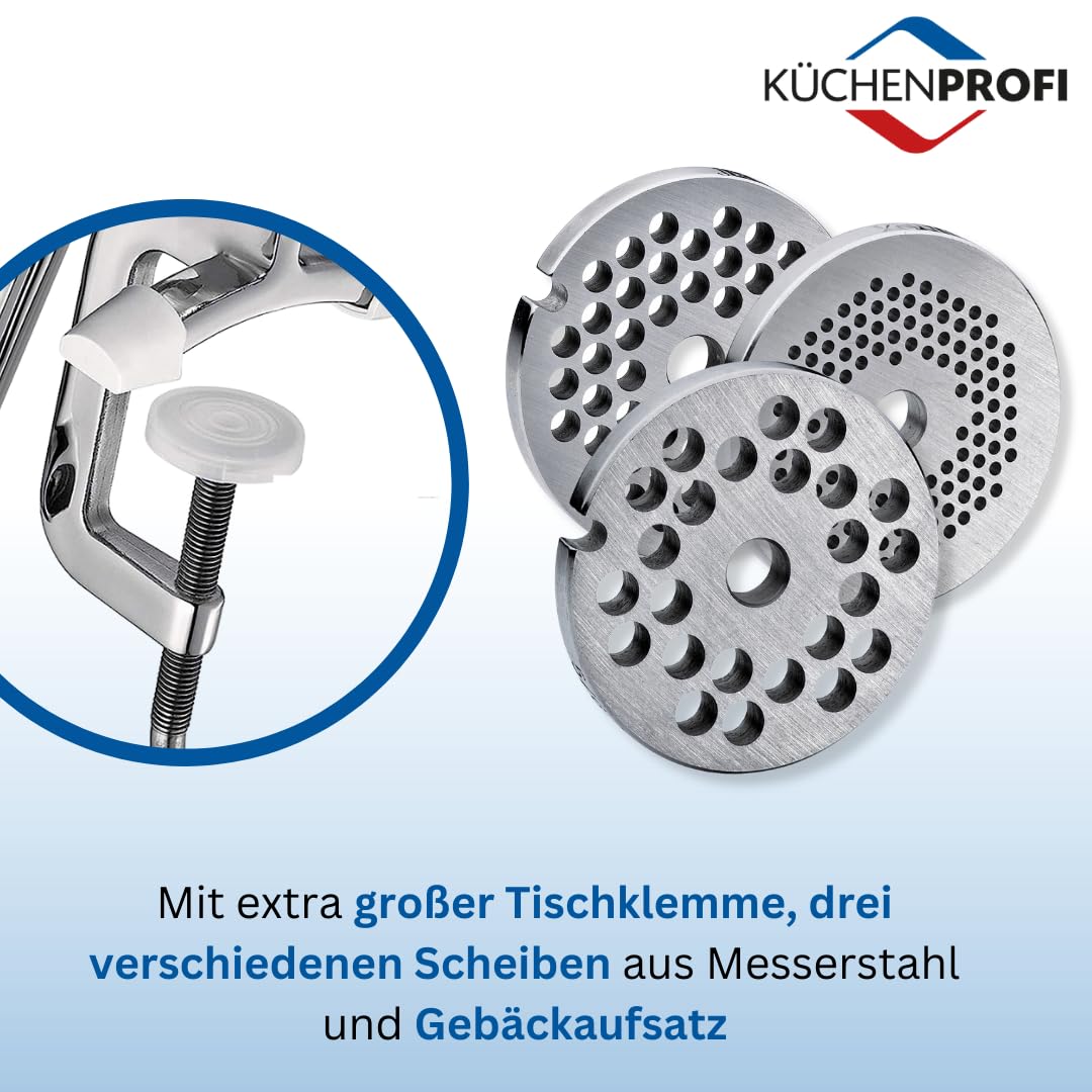 k-chenprofi-solido-fleischwolf-manuell-edelstahl-3-lochscheiben-spritzgeb-ckvors image 5