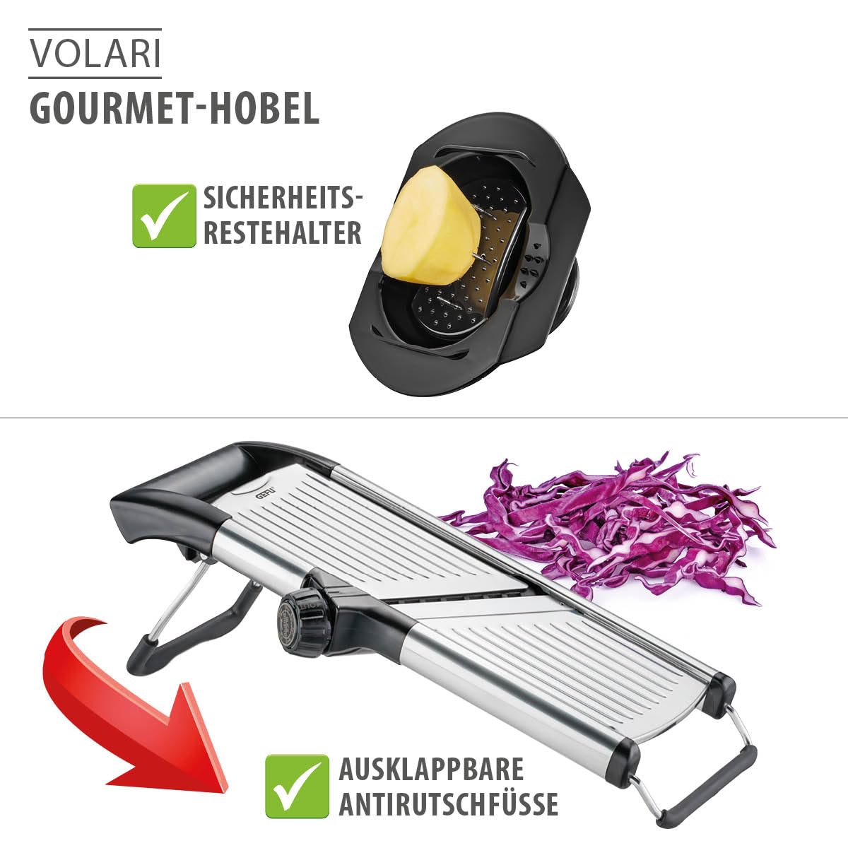 gefu-volari-gourmet-hobel-verstellbarer-gem-sehobel-1-9-mm-mit-julienne-einsatz- image 5