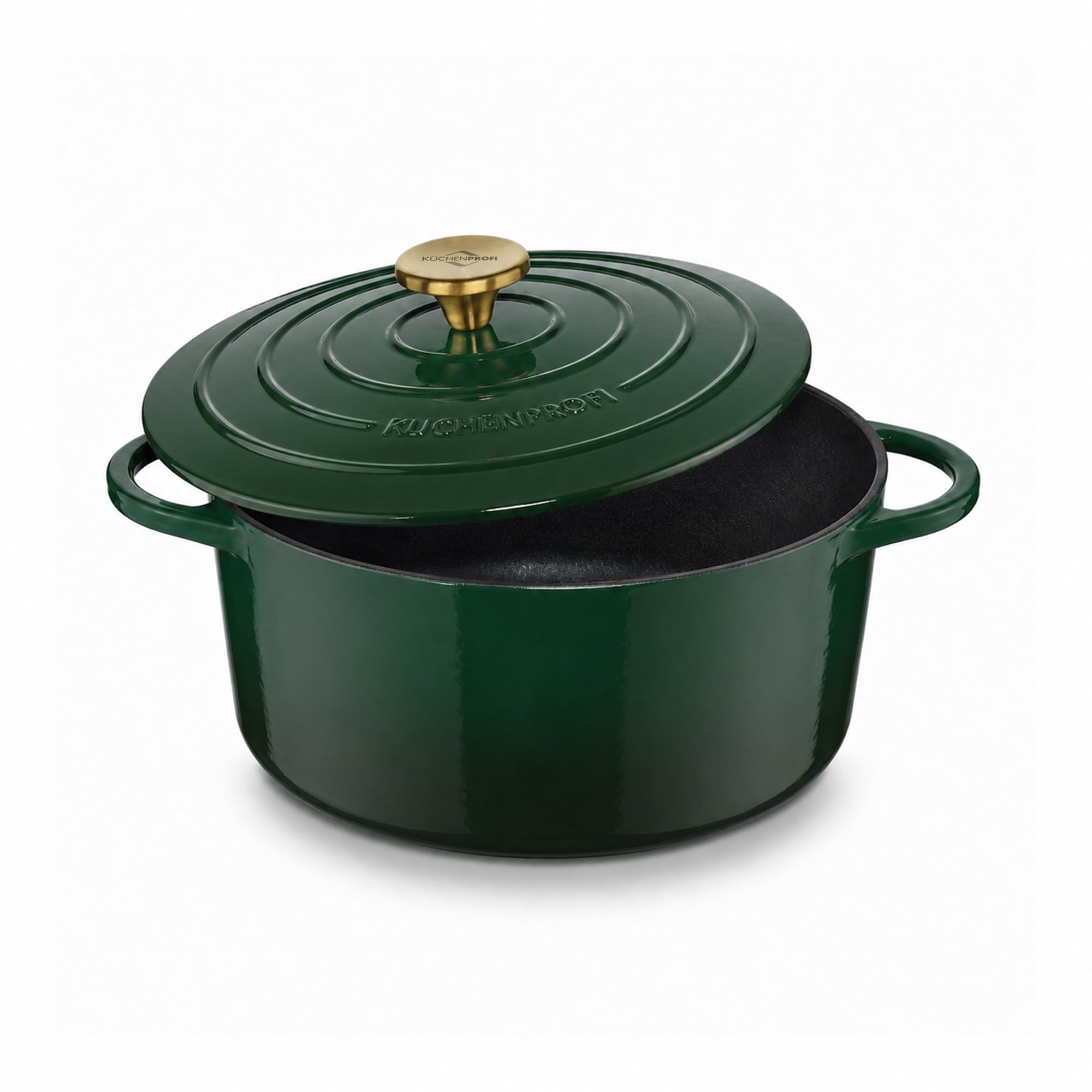 k-chenprofi-bratentopf-provence-racing-green-gusseisen-schmorbr-ter-mit-deckel-4 image 1