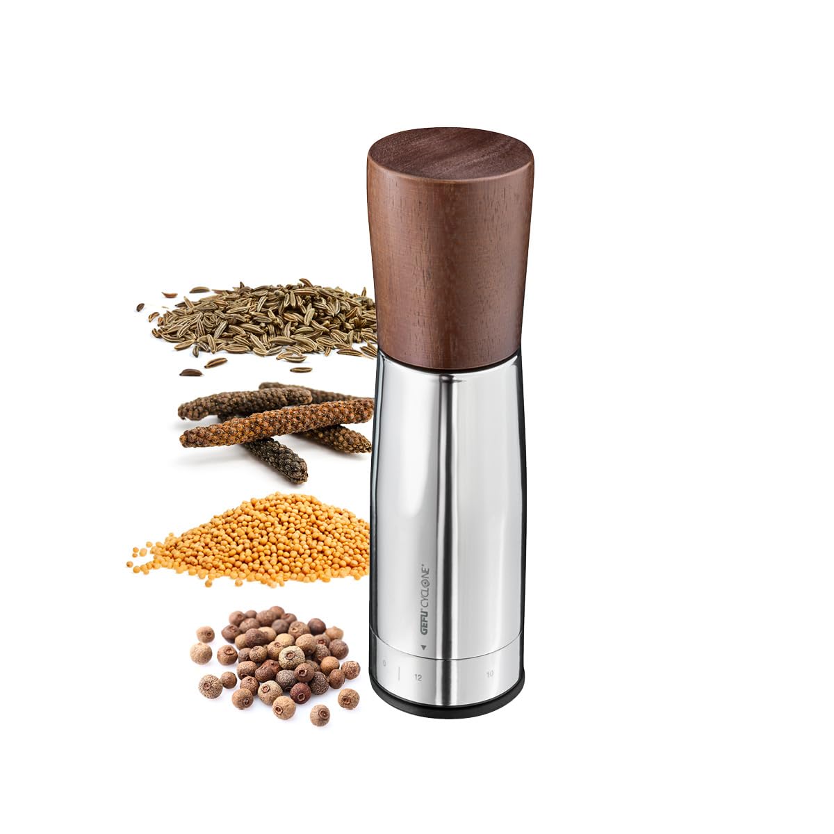 gefu-spice-grind-gew-rzm-hle-keramikm-hle-mit-cyclone-mahlwerk-und-12-stufiger-m image 1