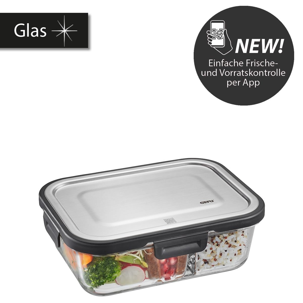 gefu-frischhaltedose-milo-klein-smarte-glas-lunchbox-mit-app-vorratskontrolle-bo image 2
