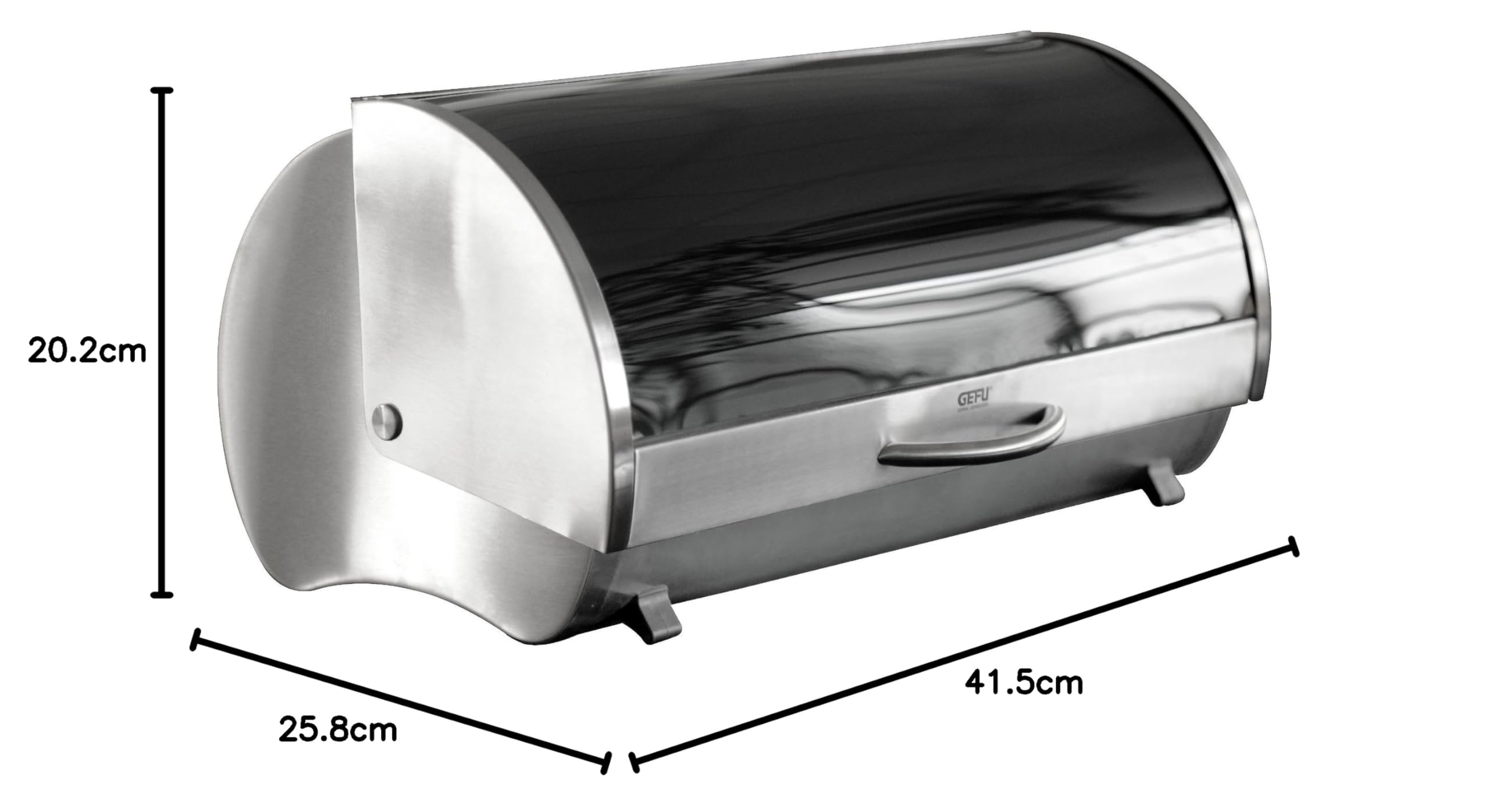gefu-rondo-brotkasten-aus-edelstahl-und-sicherheitsglas-nierenform-mit-klappmech image 3