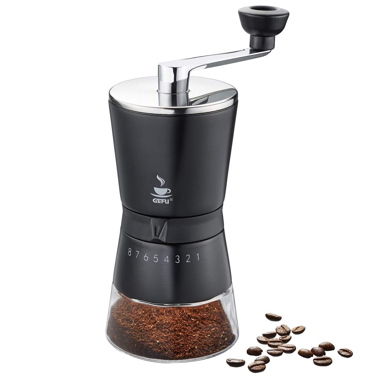 gefu-kaffeem-hle-santiago-manuell-edelstahlmahlwerk-8-mahlstufen-bis-10-tassen image 2
