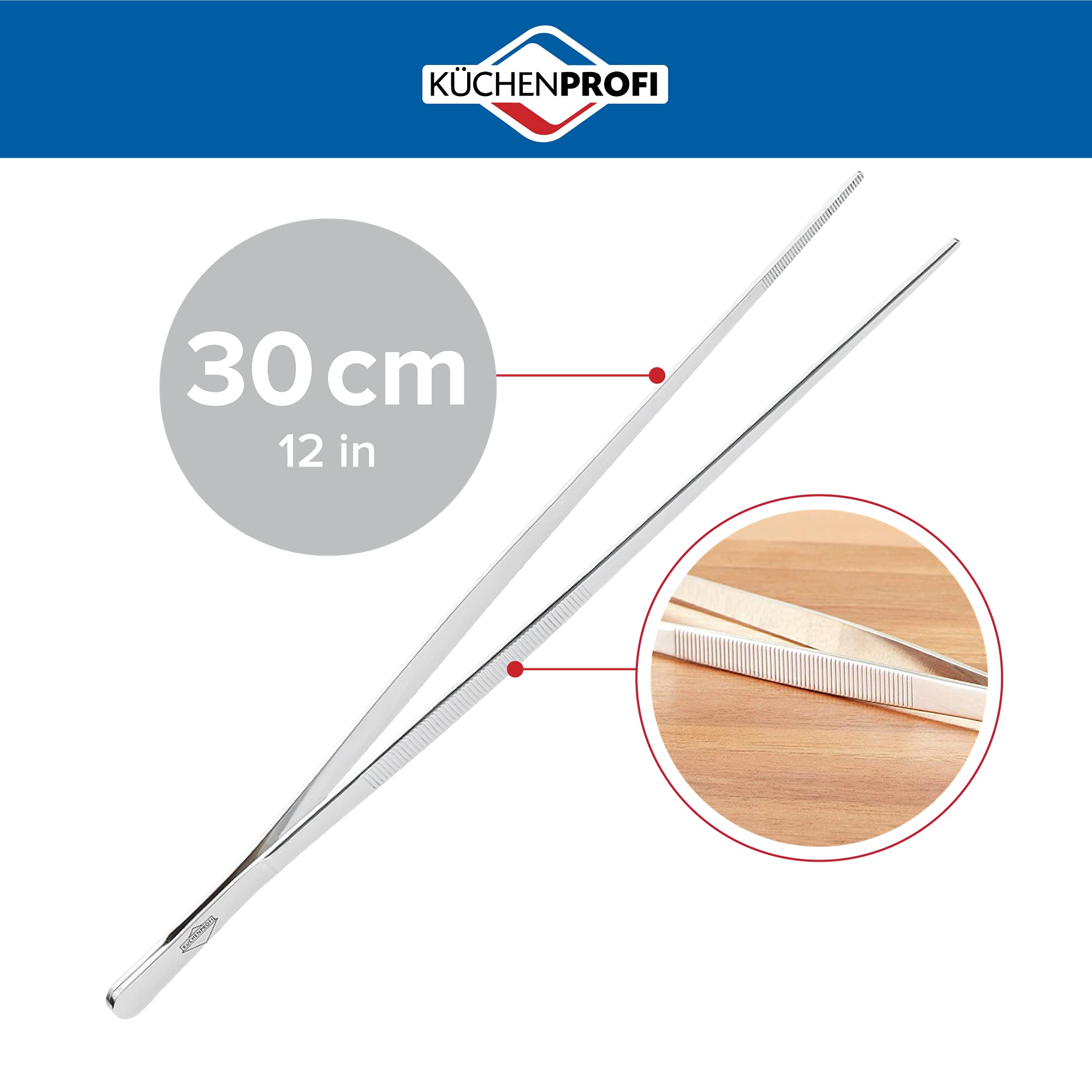 k-chenprofi-bbq-brat-wendepinzette-30-cm-k-chenzange-aus-rostfreiem-edelstahl-mi image 2