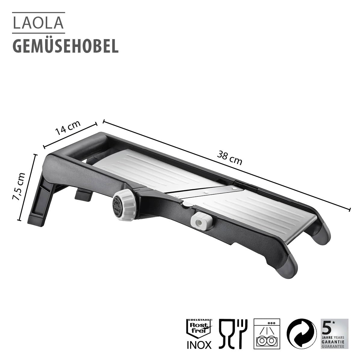 gefu-gem-sehobel-laola-verstellbare-schnittst-rken-1-9-mm-julienne-und-wellensch image 2