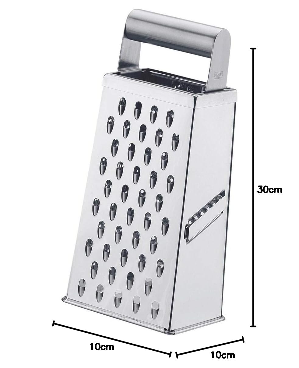 gefu-vierkantreibe-cubo-edelstahl-k-chenreibe-4-reibfl-chen-fein-grob-kartoffel- image 2