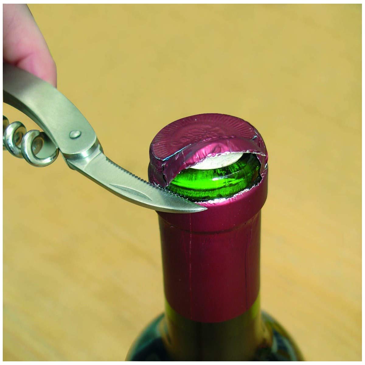 gefu-cameri-kellnermesser-sommelier-flaschen-ffner-f-r-wein-mit-kapselheber-foli image 2