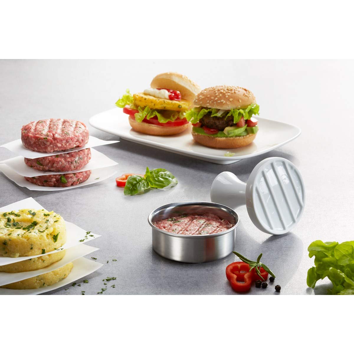 gefu-spark-hamburgerpresse-mini-burger-presse-7-8-cm-aus-edelstahl-60-g-patty-ma image 4