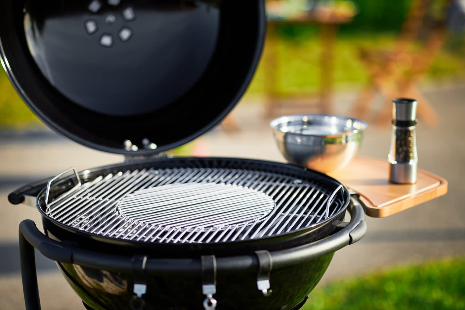r-sle-vario-grillrost-aus-edelstahl-18-0-f-r-kugelgrill-60-cm-klappbare-seitente image 2