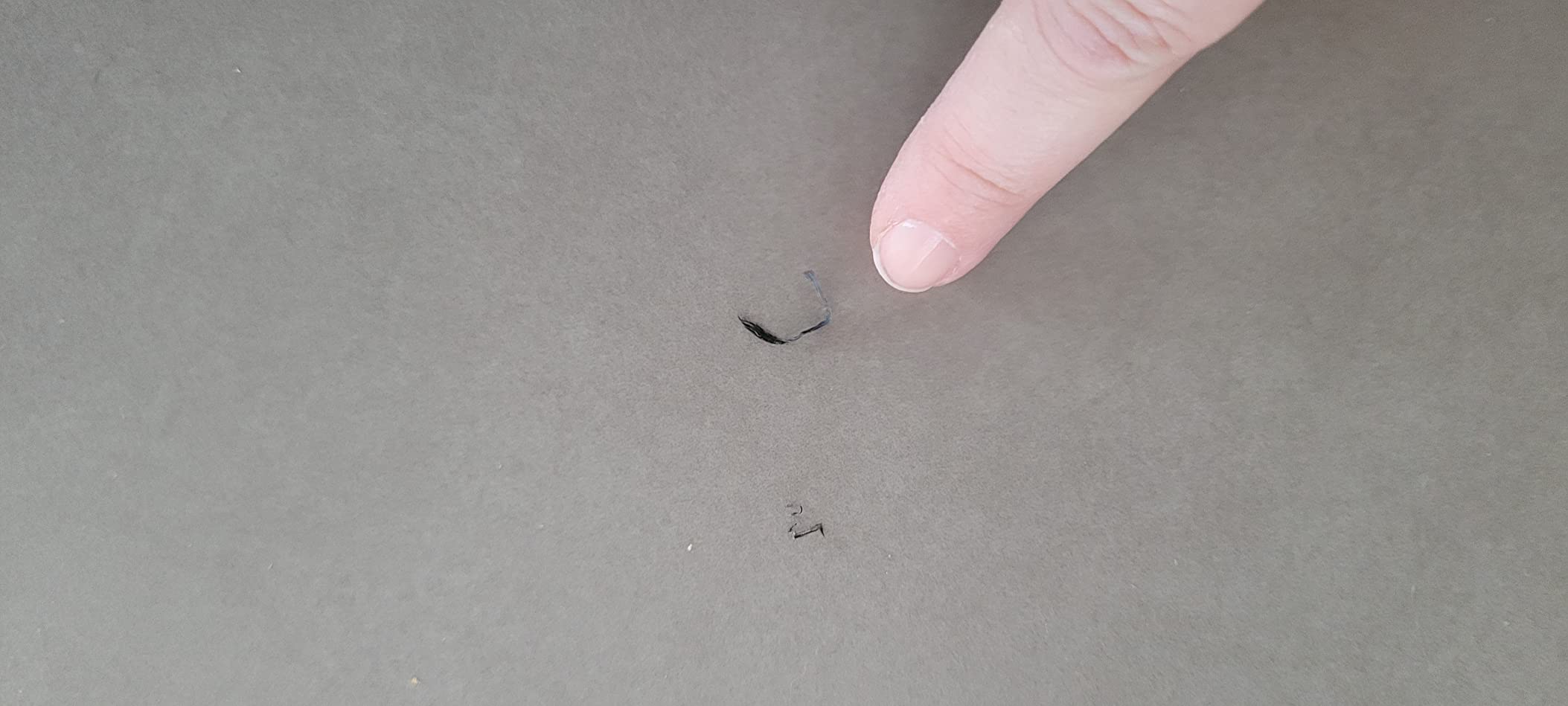 Gut, mit kleinem Hinweis