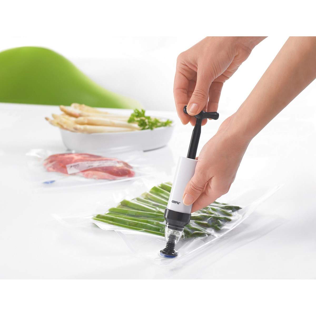 gefu-vaco-vakuumier-set-vakuumierger-t-mit-beuteln-28-x-11-x-11-cm-f-r-bis-zu-5- image 3