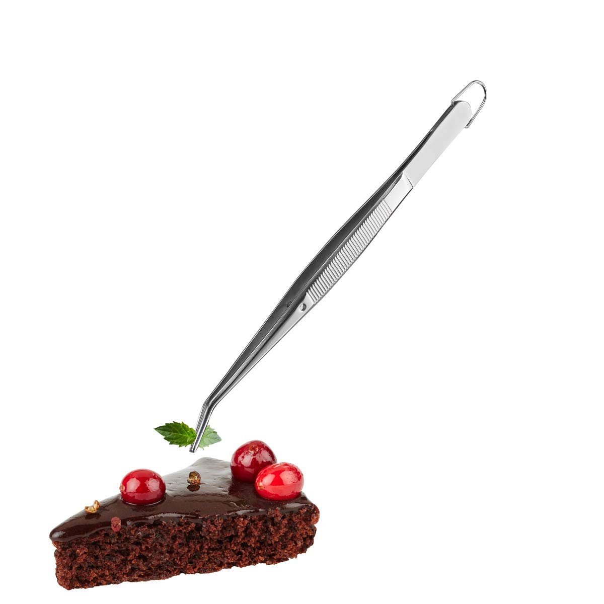 gefu-preciso-k-chenpinzette-edelstahl-geriffelte-spitzen-zum-anrichten-dekoriere image 2