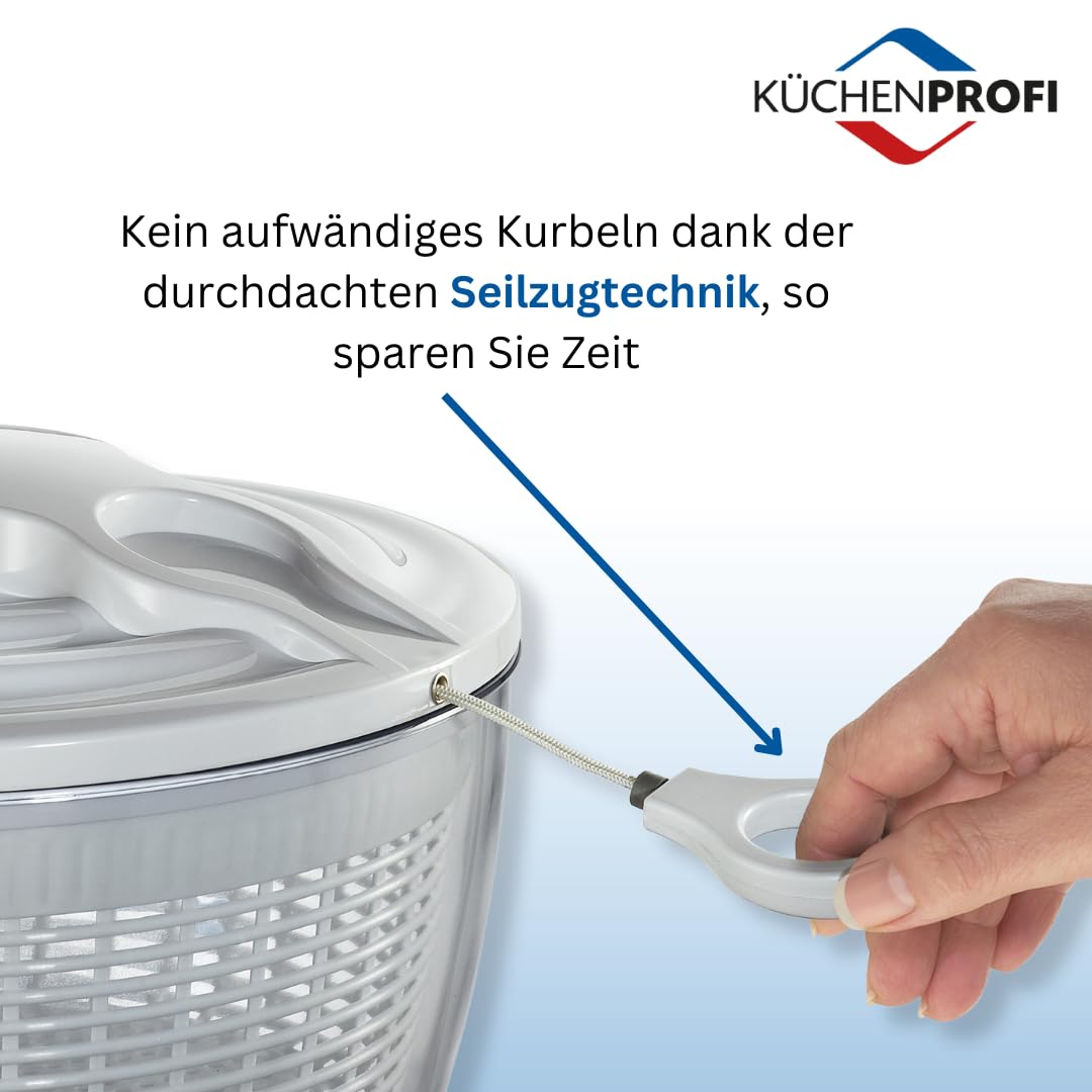 k-chenprofi-salatschleuder-maxi-5-liter-fassungsverm-gen-seilzugtechnik-kunststo image 2
