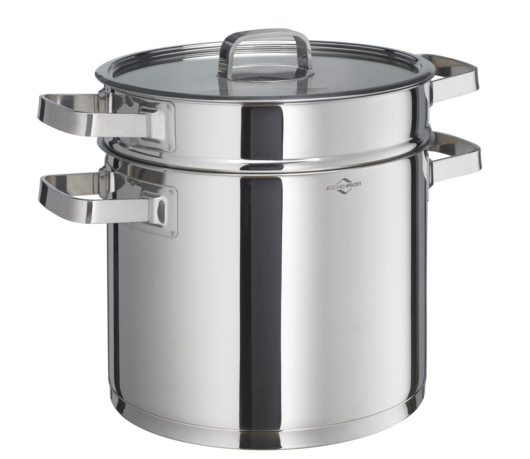 k-chenprofi-san-remo-kochtopf-mit-pastaeinsatz-22-cm-7-l-edelstahl-f-r-alle-herd image 1