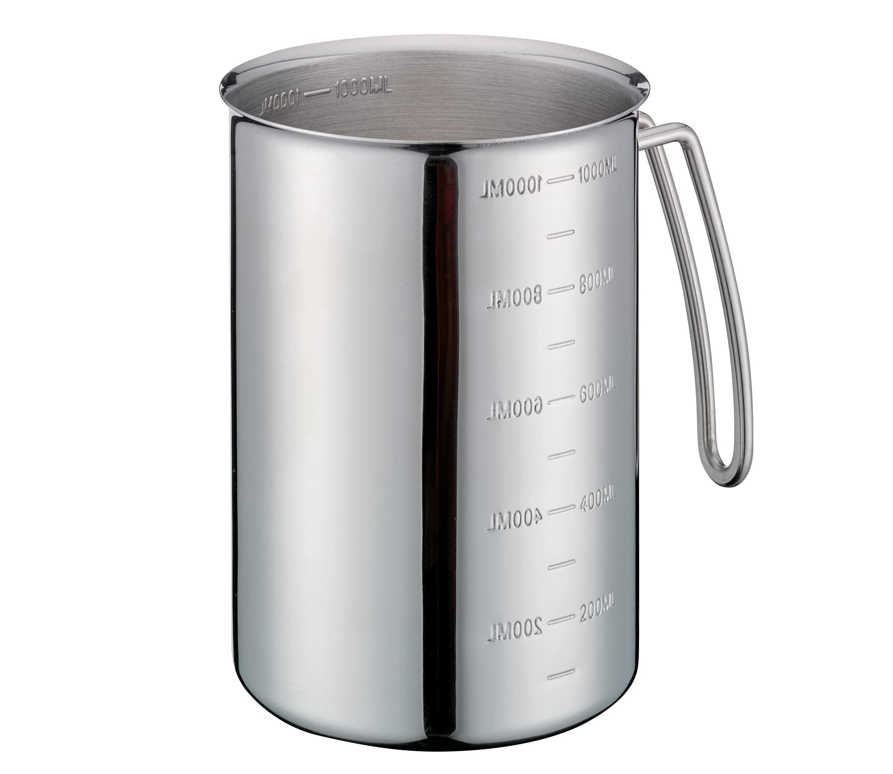 k-chenprofi-edelstahl-messbecher-mit-griff-1-liter-mit-innen-und-au-enskala-sp-l image 1