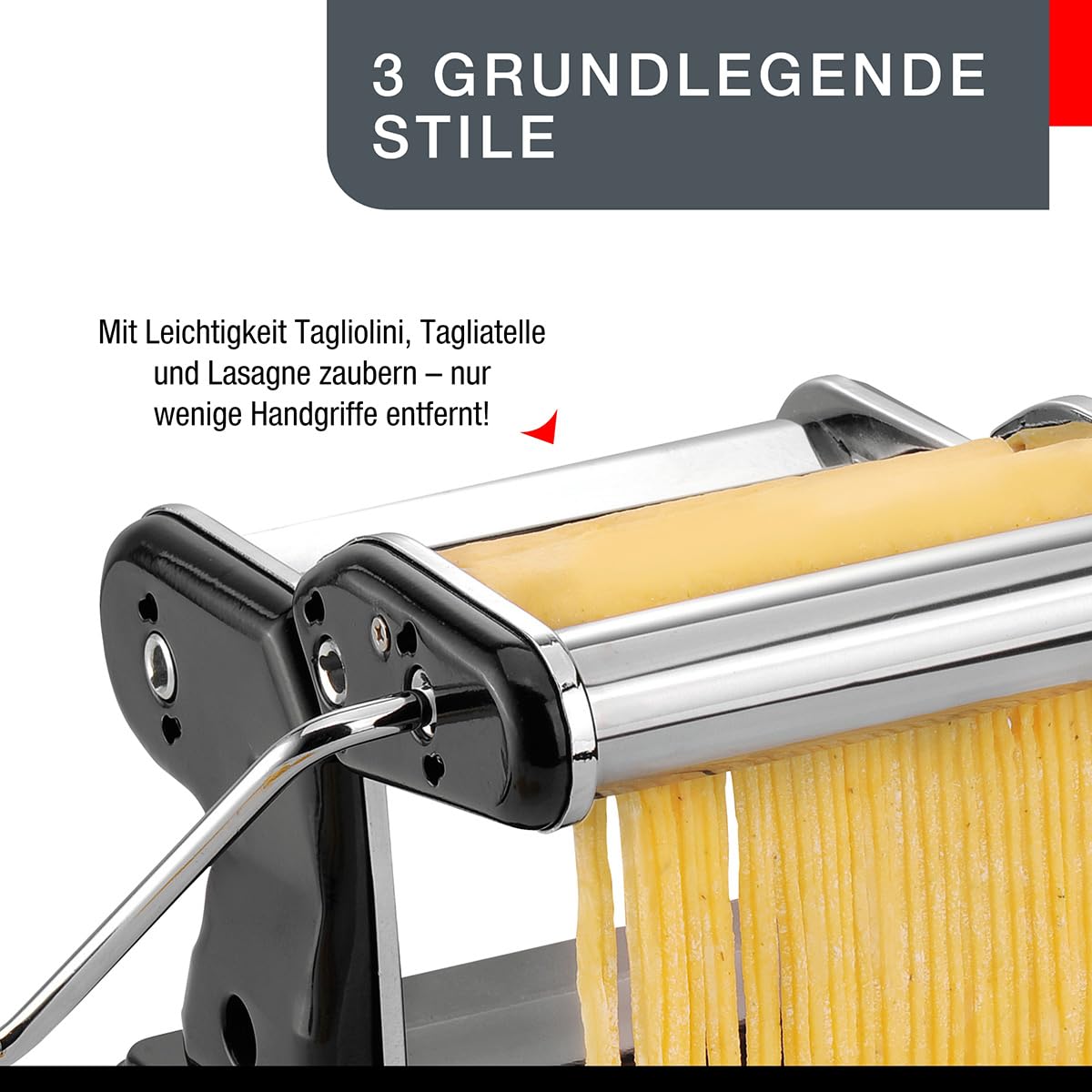 gefu-pasta-perfetta-nero-pastamaschine-manuelle-nudelmaschine-mit-verchromten-ca image 3
