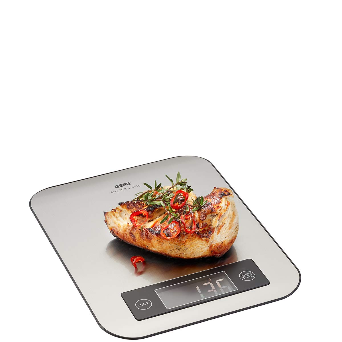 gefu-k-chenwaage-score-mit-n-hrwertanalyse-app-digitale-waage-1-g-5-kg-mit-echtz image 1