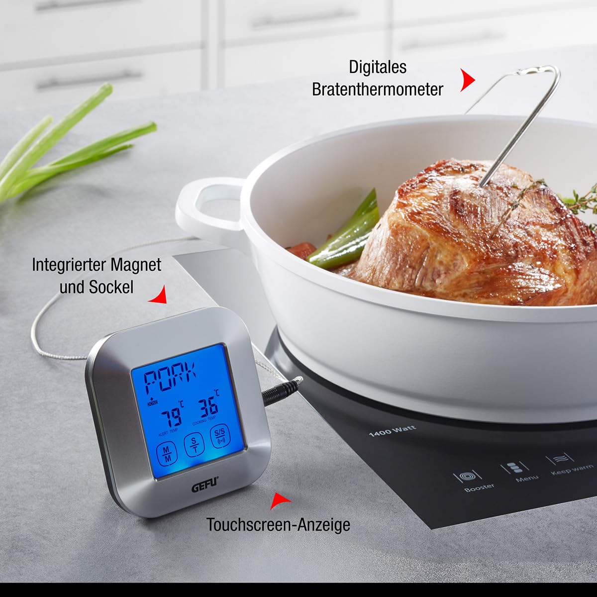 gefu-punto-digitales-bratenthermometer-mit-timer-touchscreen-alarmfunktion-vorpr image 2