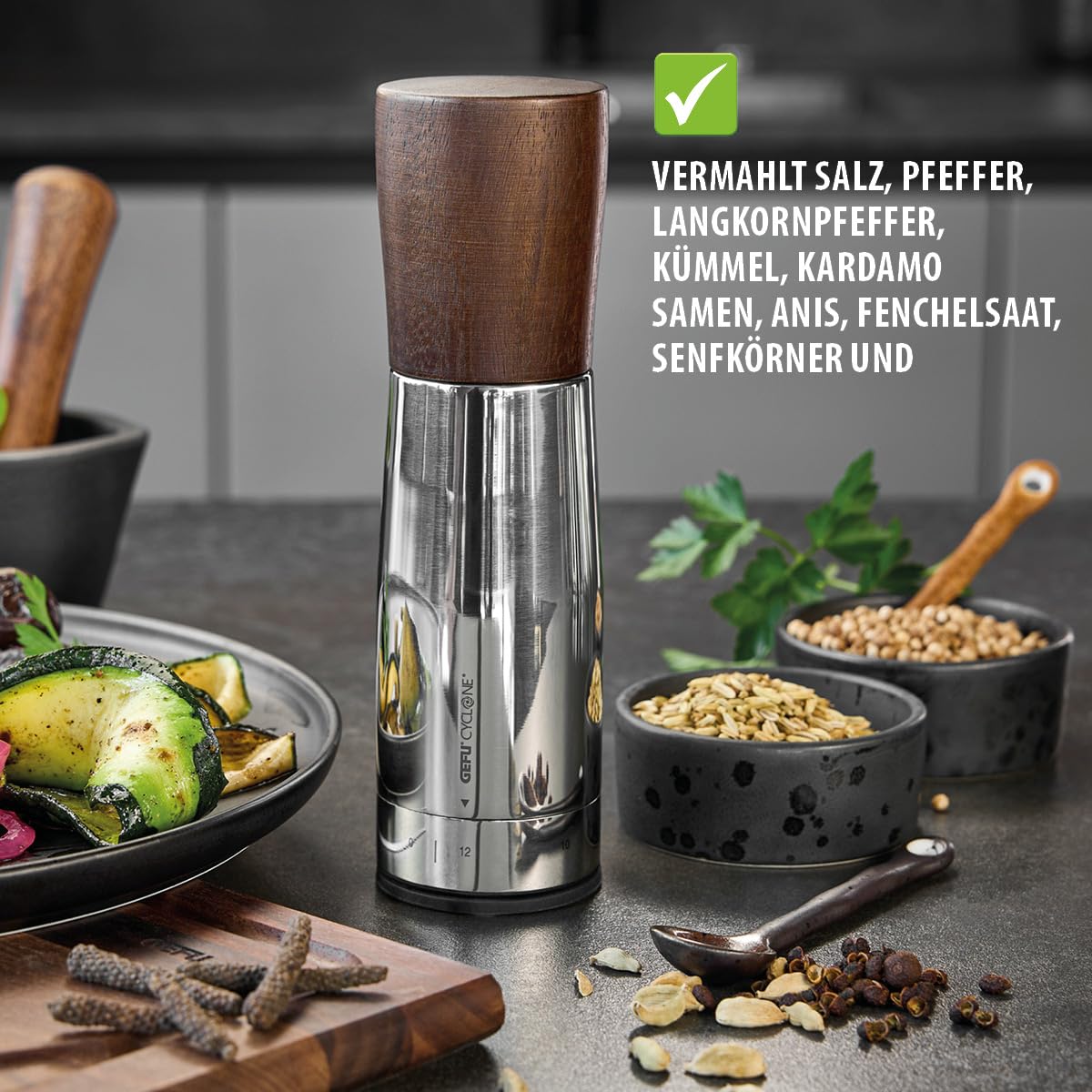 gefu-spice-grind-gew-rzm-hle-keramikm-hle-mit-cyclone-mahlwerk-und-12-stufiger-m image 3