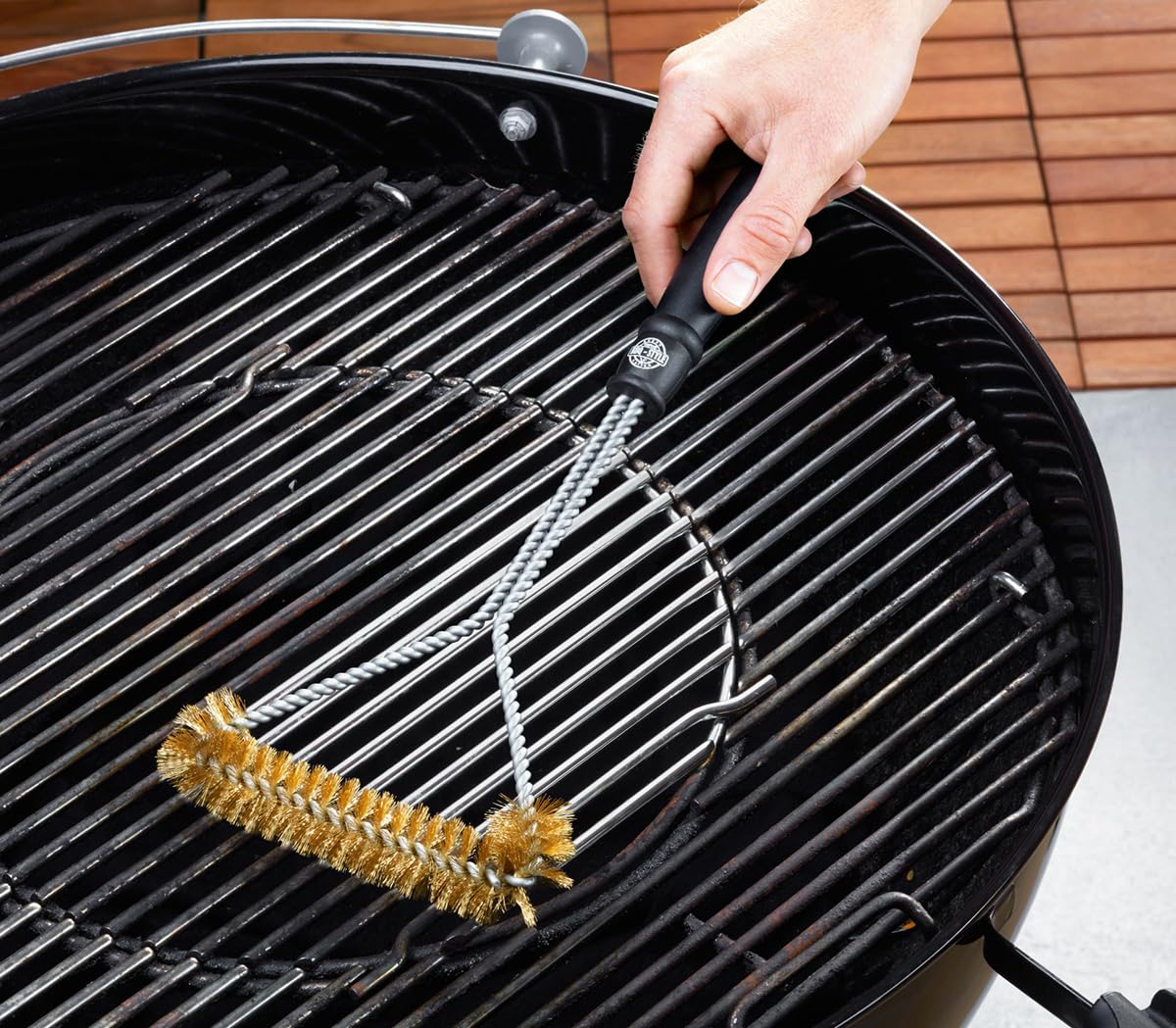 gefu-triangel-b-rste-bbq-grillb-rste-mit-messingborsten-triangel-form-f-r-grillr image 2