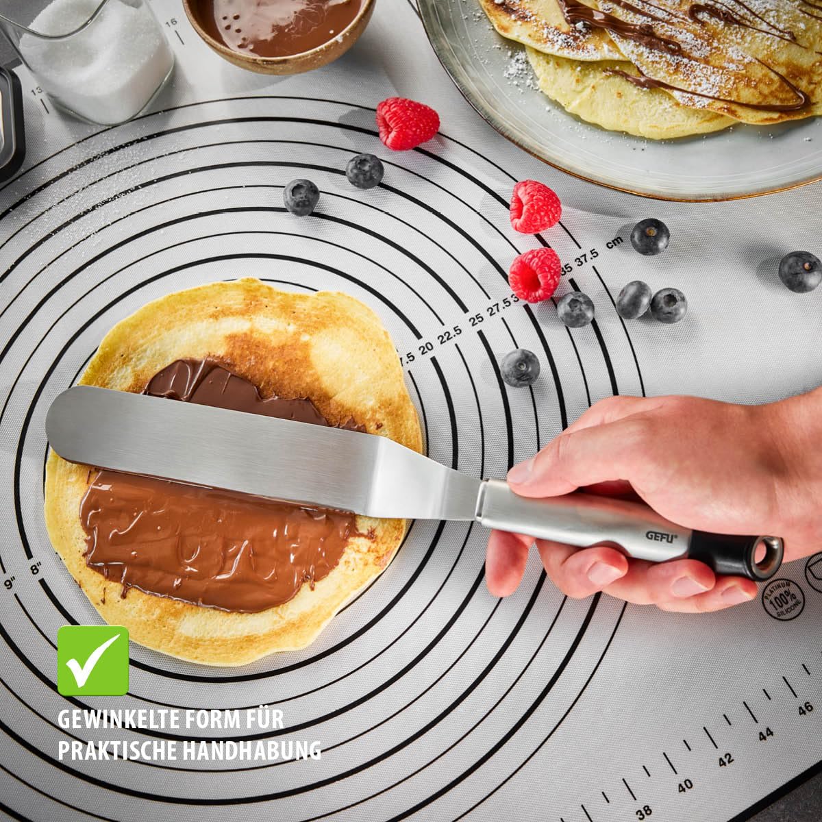 gefu-winkelpalette-primeline-15-cm-edelstahl-backhelfer-mit-ergonomischem-griff- image 6