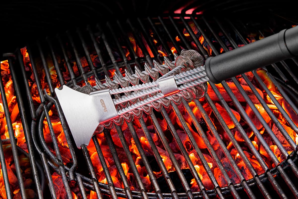 gefu-bbq-grillb-rste-borstenfrei-edelstahl-drahtspiralen-mit-schaber-dreifachkop image 3