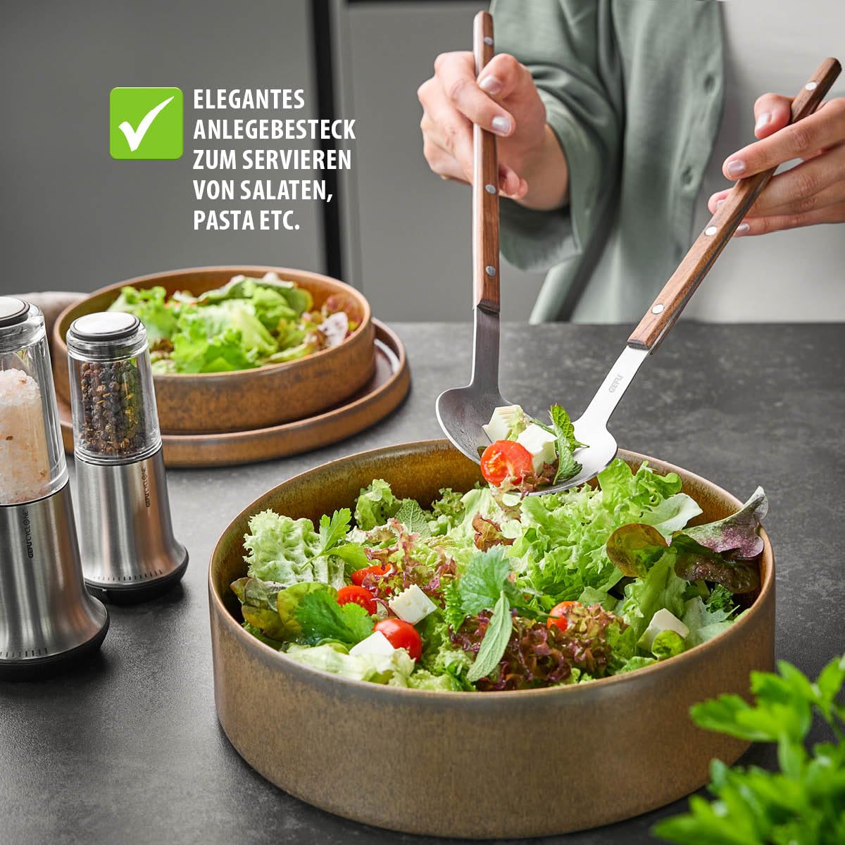 gefu-filigo-salatbesteck-2-teilig-edelstahl-wenderpaar-mit-walnussholzgriffen-f- image 3