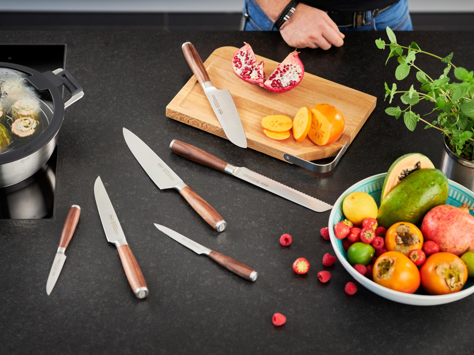 r-sle-santokumesser-masterclass-17-cm-solingen-klingenstahl-walnussholzgriff image 2