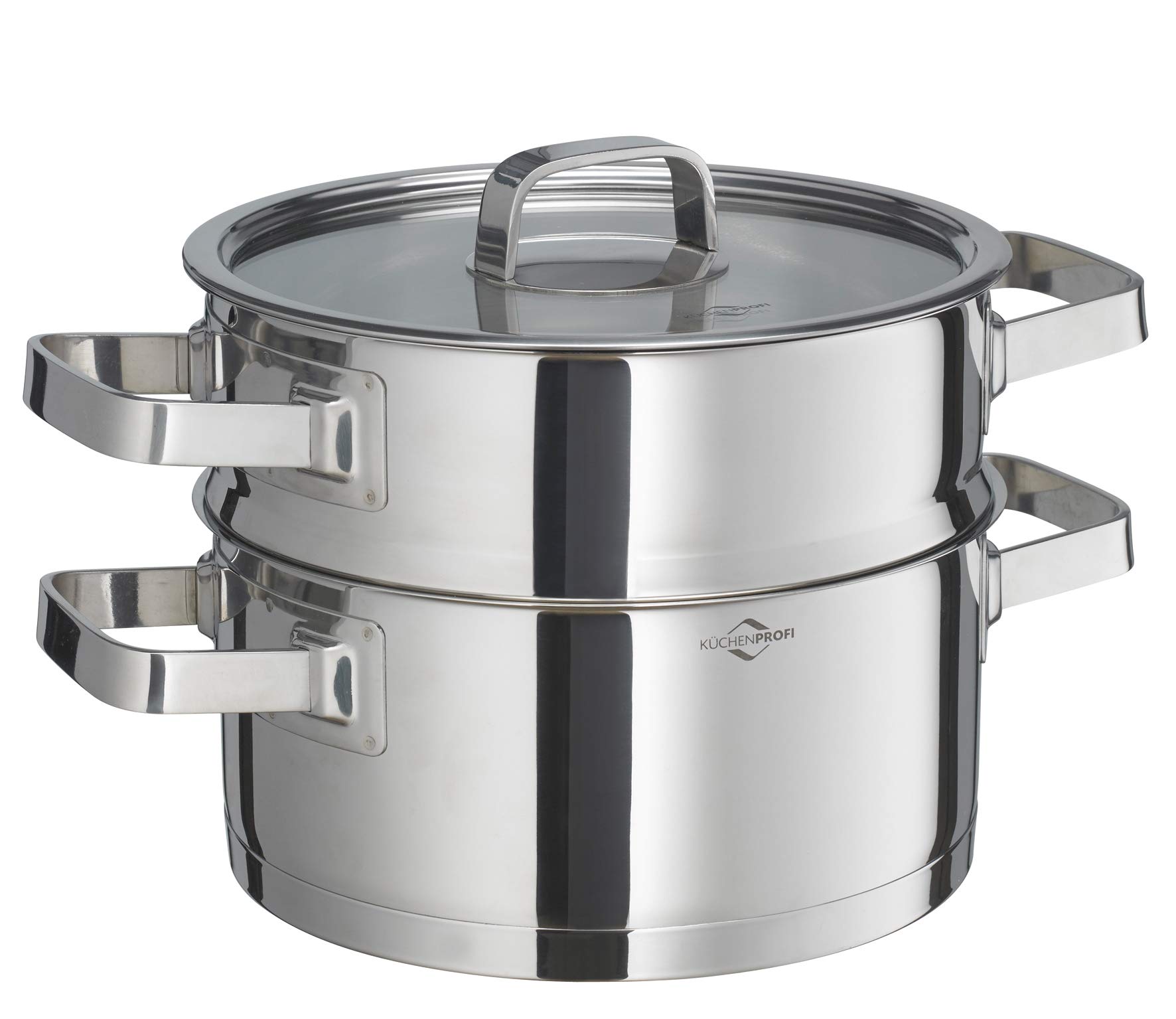 k-chenprofi-kochtopf-san-remo-kp2390022820-edelstahltopf-22-cm-mit-d-mpfeinsatz- image 1
