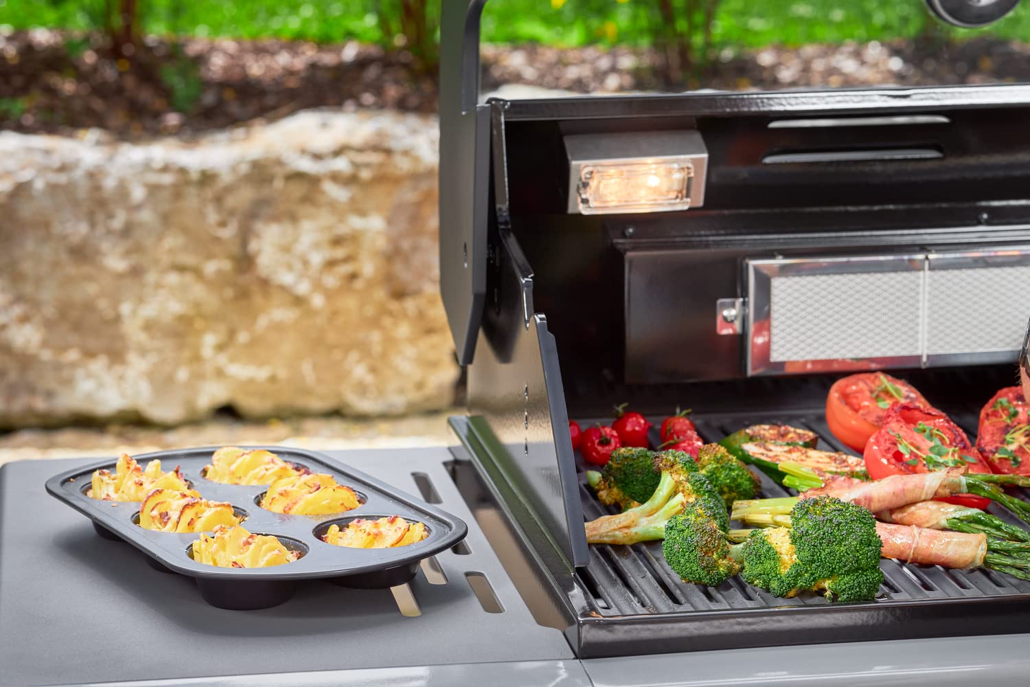 r-sle-barbecue-brat-und-backform-muffinform-f-r-6-muffins-stahlblech-antihaftbes image 3