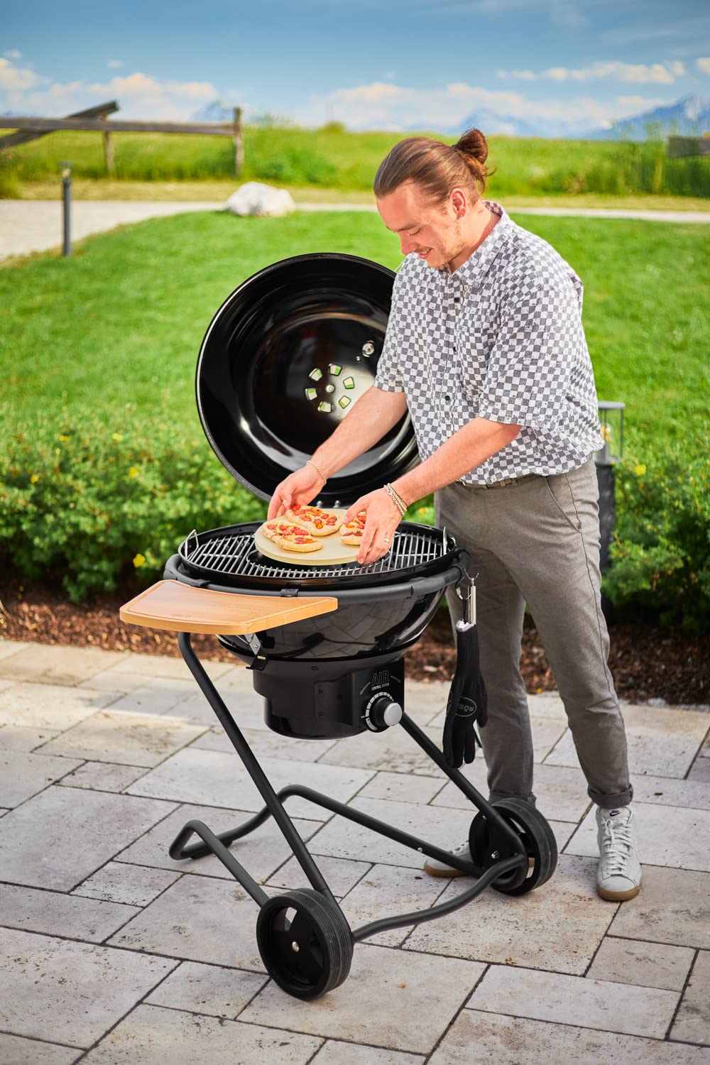 r-sle-vario-grillrost-aus-edelstahl-18-0-f-r-kugelgrill-60-cm-klappbare-seitente image 3