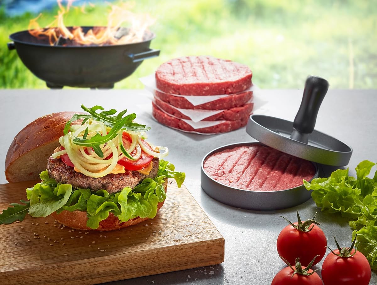 gefu-barbecue-burger-set-3-teilig-mit-burgerpresse-burger-ring-10-8-cm-und-burge image 2