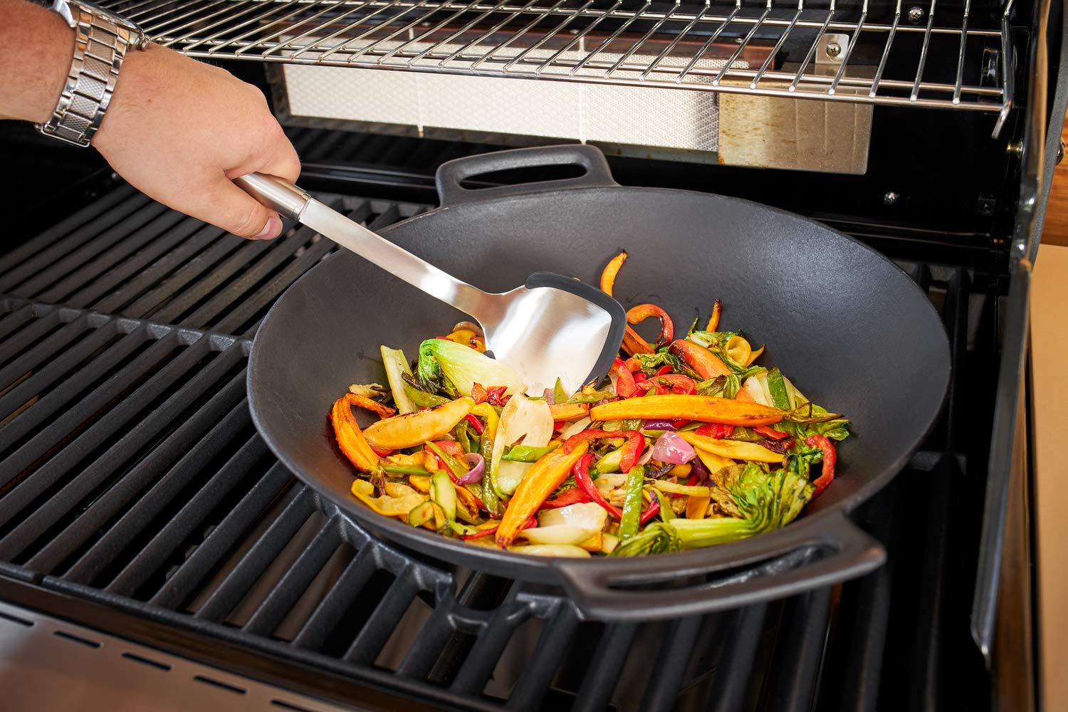 r-sle-vario-wok-36-cm-aus-emailliertem-gusseisen-f-r-herd-und-grill-induktionsge image 3