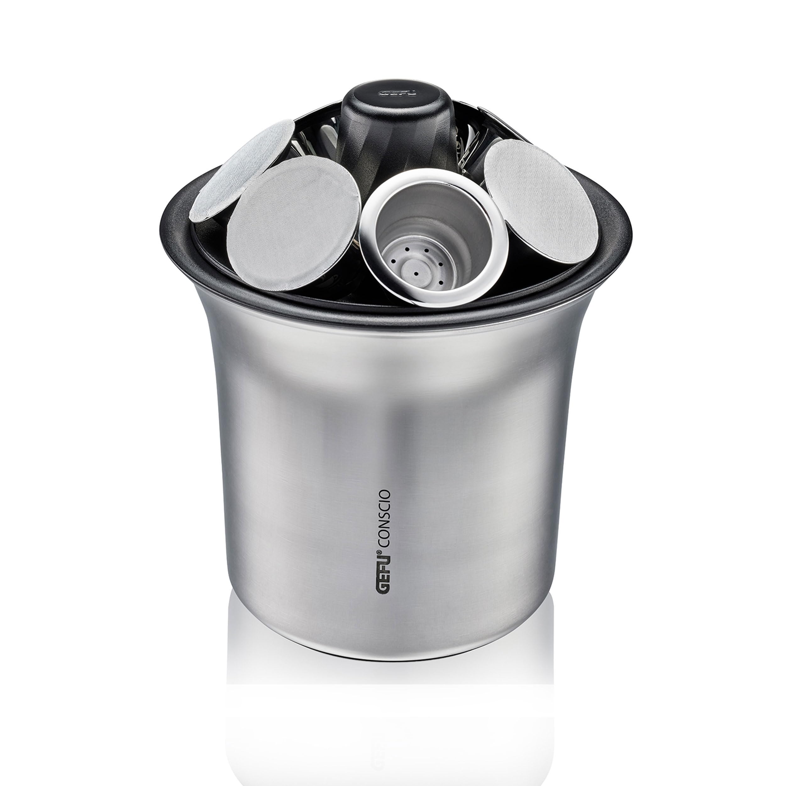 gefu-conscio-kaffeesatz-sammelbeh-lter-mit-ausklopf-dorn-deckel-mit-kapselhalter image 4
