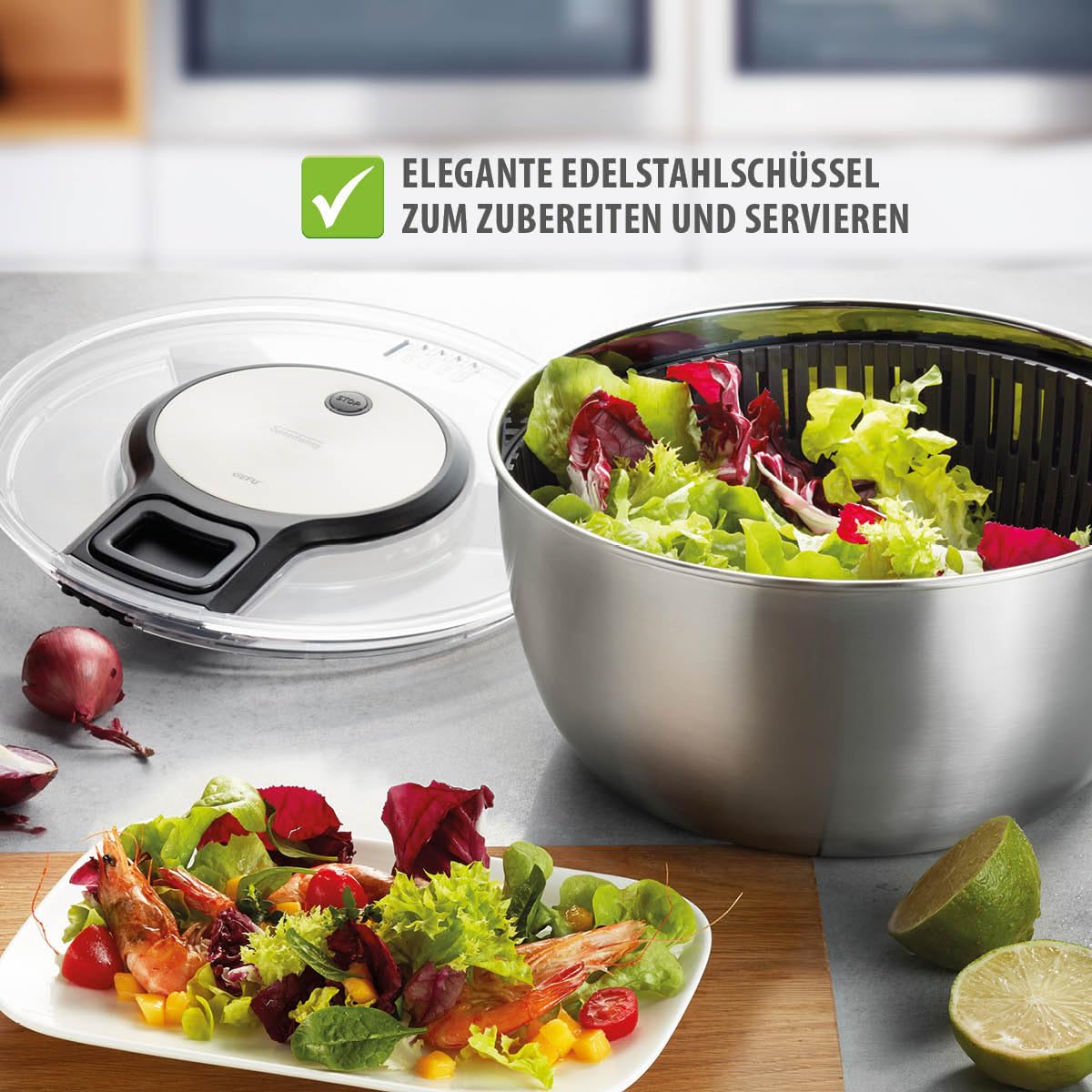 gefu-speedwing-salatschleuder-mit-seilzugantrieb-5-l-edelstahl-salat-trockner-se image 6