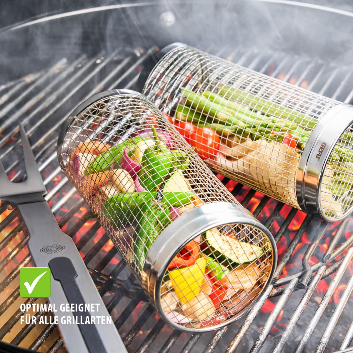 gefu-rollgrillkorb-bbq-30-cm-edelstahl-grillkorb-mit-rollmechanismus-antihaft-f- image 4