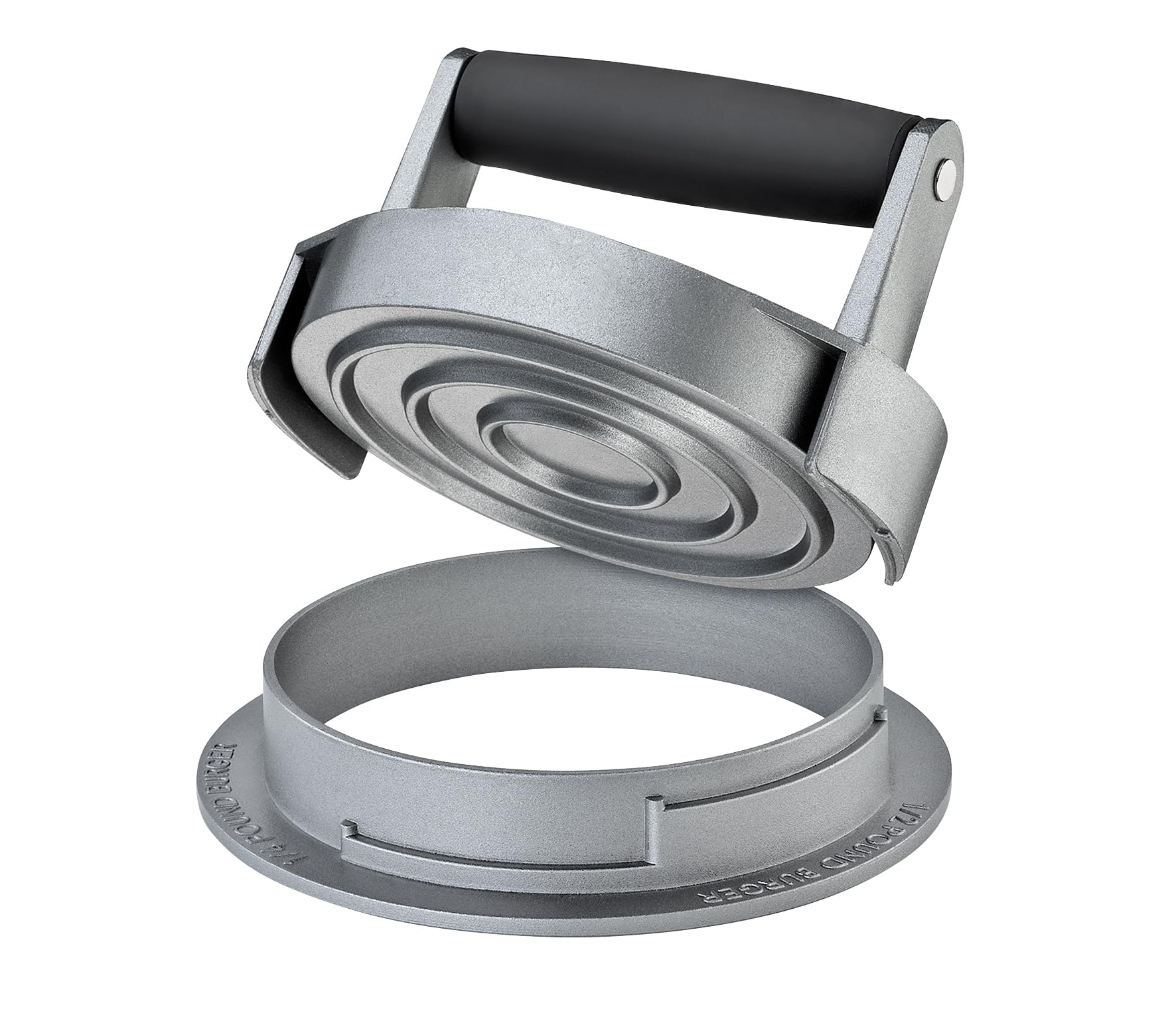k-chenprofi-trio-hamburgerpresse-kp1066823000-pattie-form-f-r-3-gr-en-aluminiumb image 1