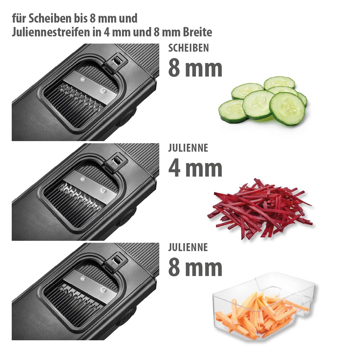 gefu-all-in-one-gem-sehobel-mit-verstellbaren-klingen-auffangbeh-lter-und-saugna image 5