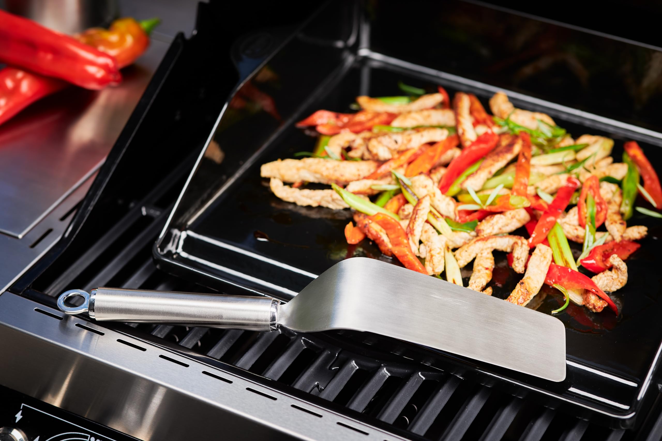 r-sle-plancha-spachtel-schmal-grillspachtel-edelstahl-18-10-36-cm-f-r-grillplatt image 2