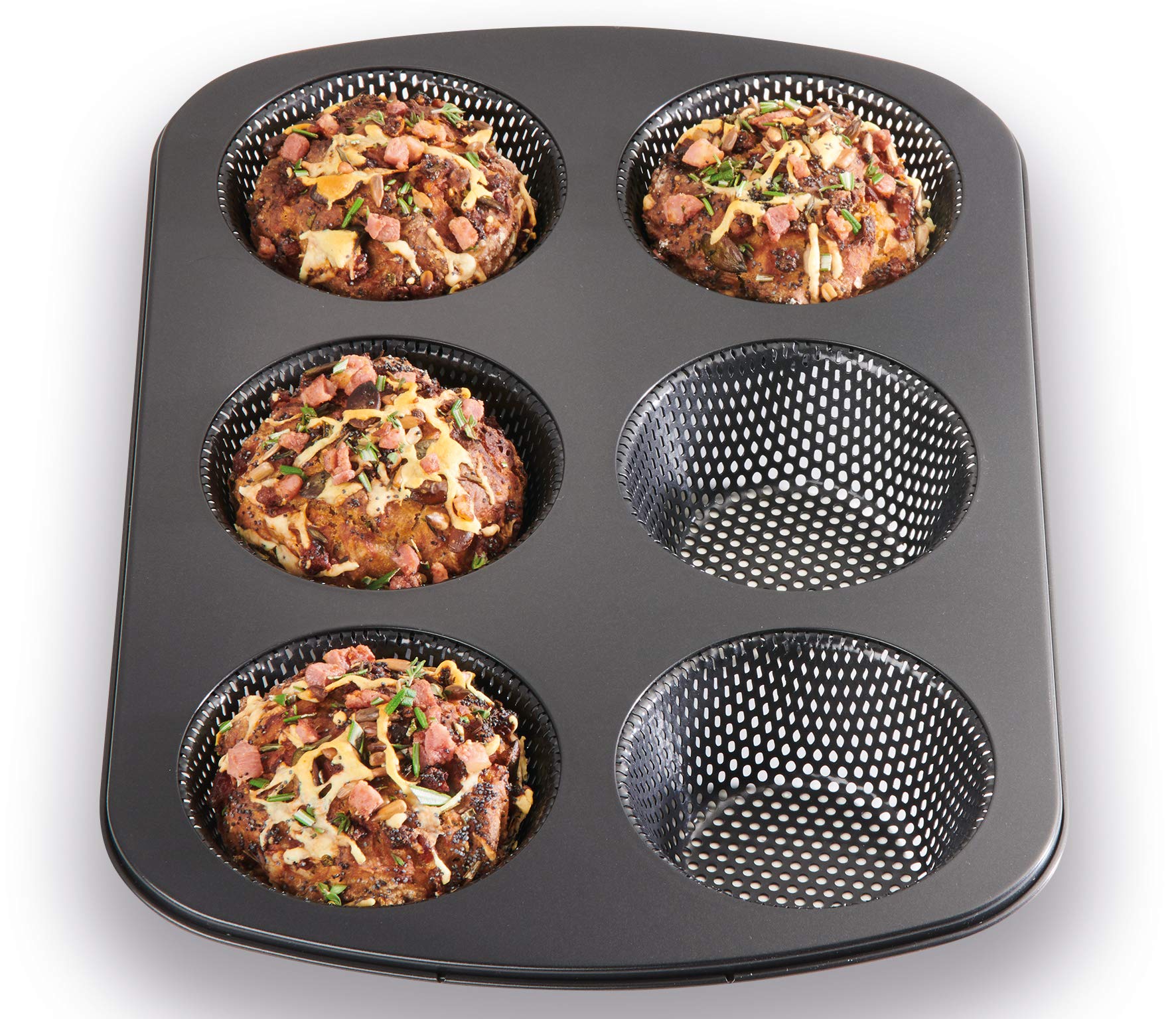 k-chenprofi-br-tchen-form-810101006-bake-one-6er-backform-f-r-br-tchen-silber image 1