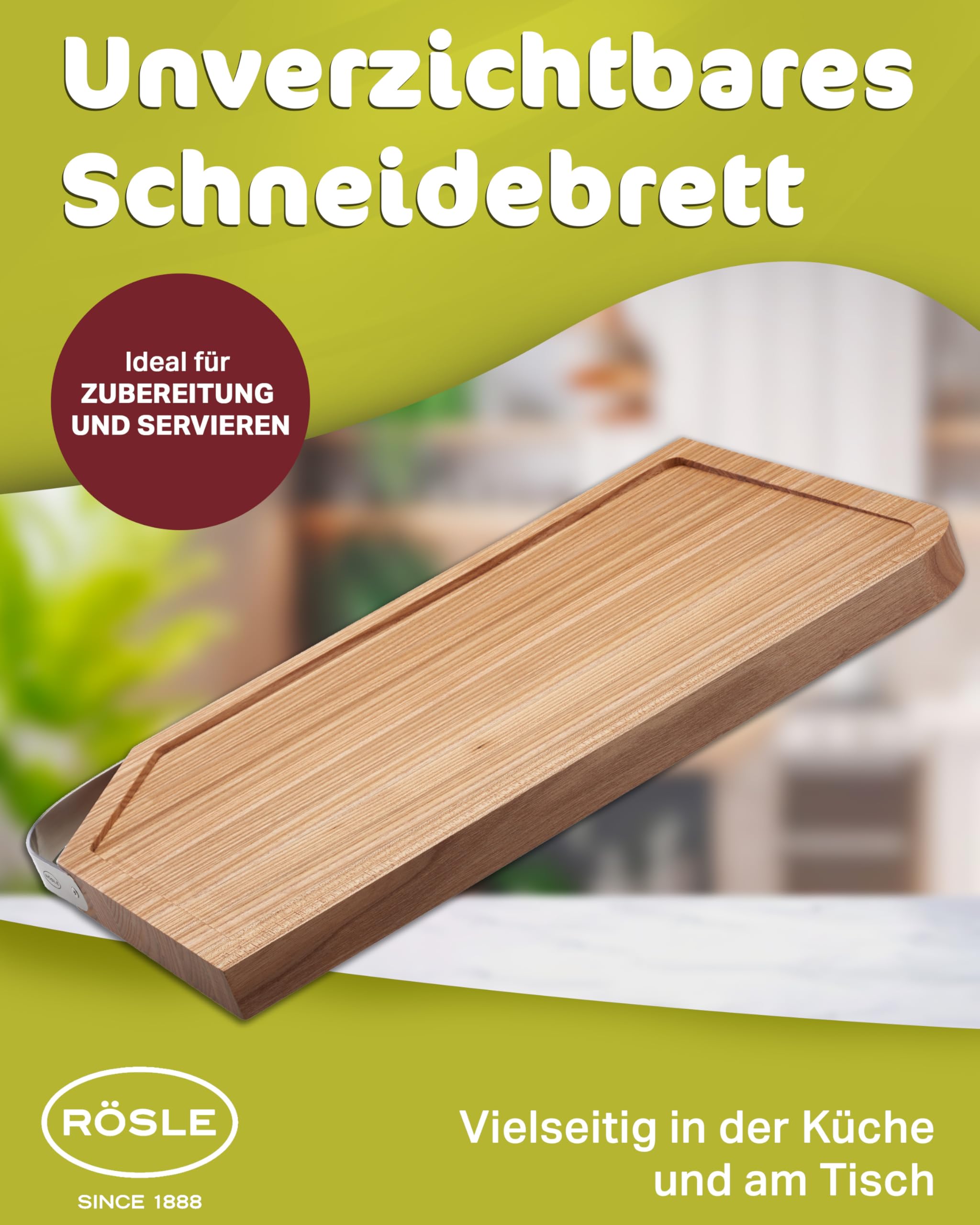 r-sle-schneidebrett-mit-edelstahlgriff-36-x-24-cm-holzbrett-aus-robustem-ulmenho image 2